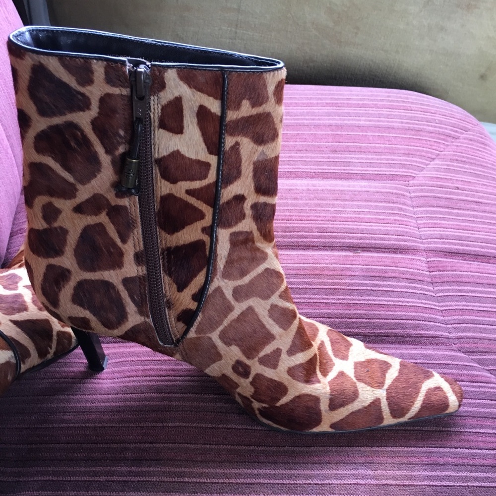 Ralph Lauren Polo Genuine Giraffe high heel boot